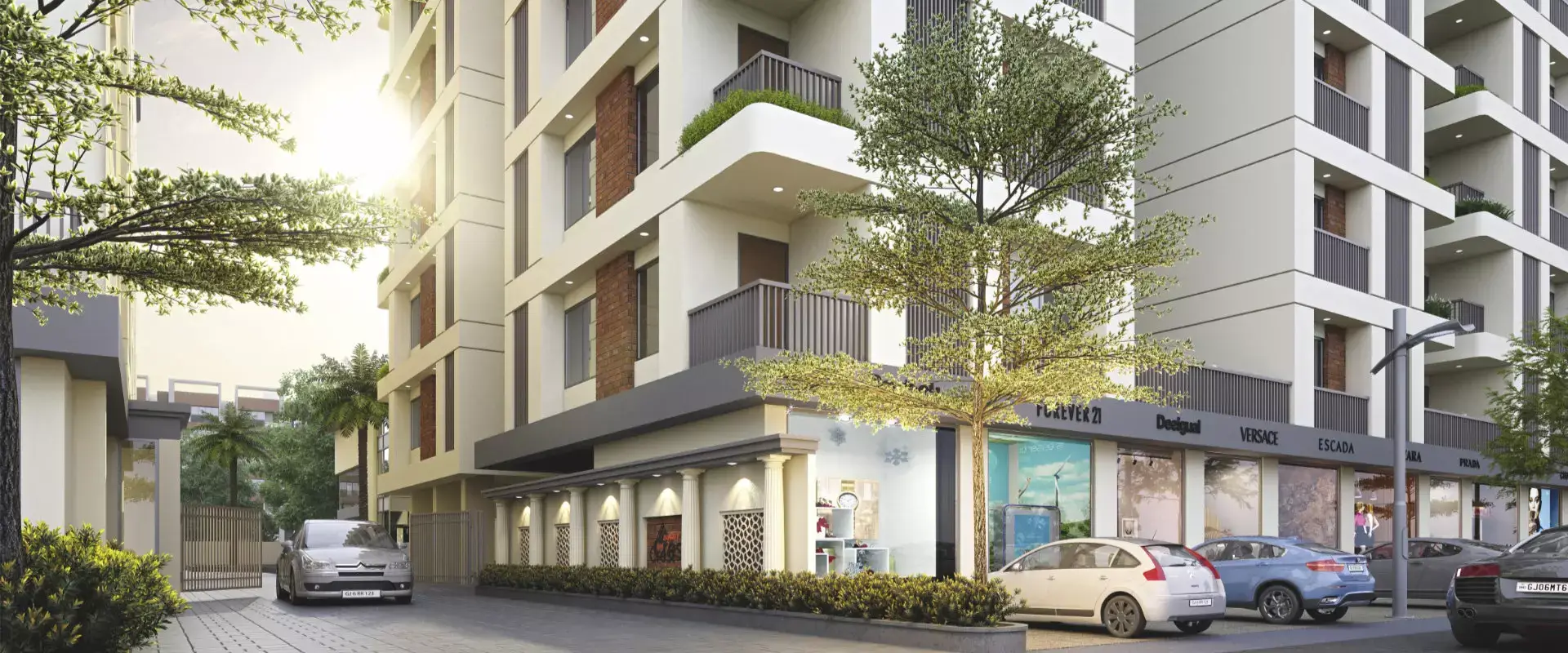 SHOPS & 3 BHK LUXURIOUS APARTMENTS