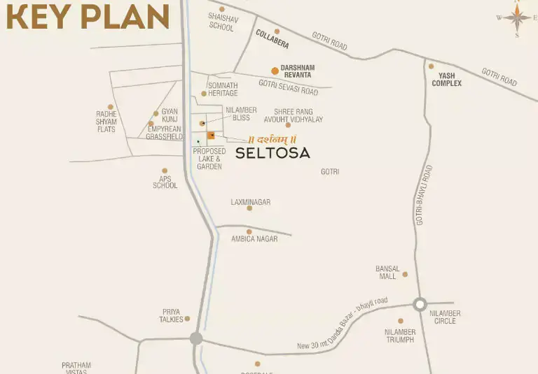 Darshanam Seltosa - Location Plan
