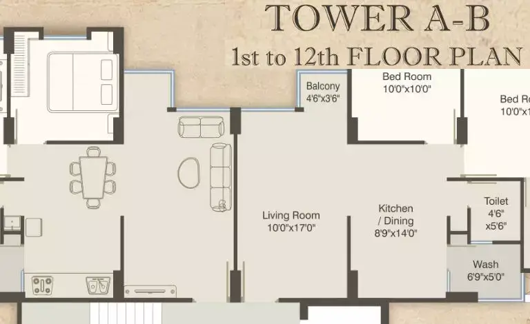 Darshanam Aagman tower AB 1 To 12 Floor