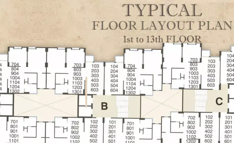 Darshanam Aagman Typical Floor Plan