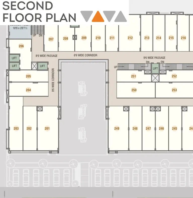 Darshanam Atrium - Second Floor Plan