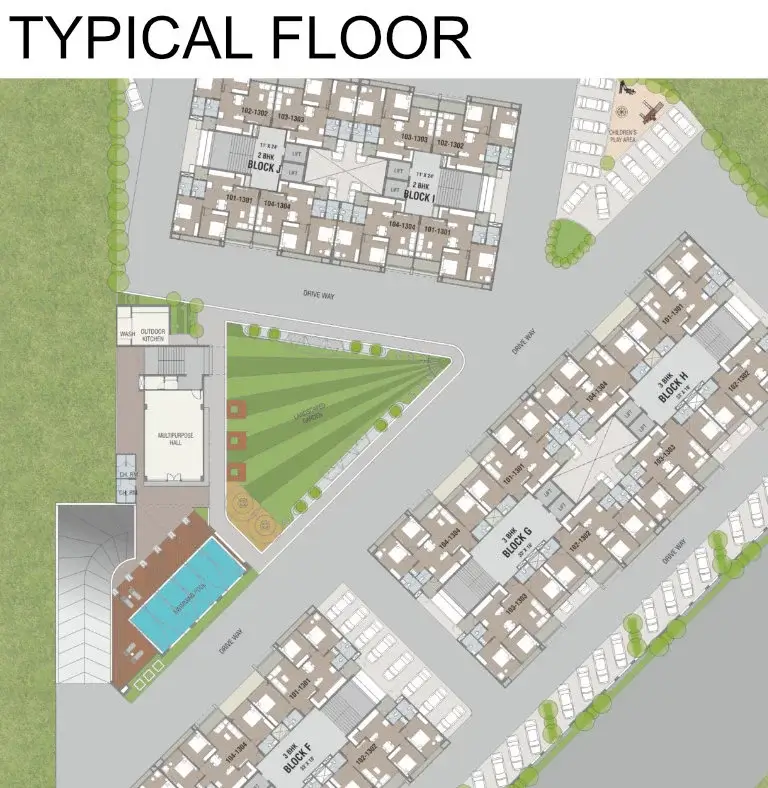 Darshanam Bliss Typical Floor Plan