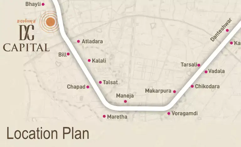 Darshanam Capital Location Plan