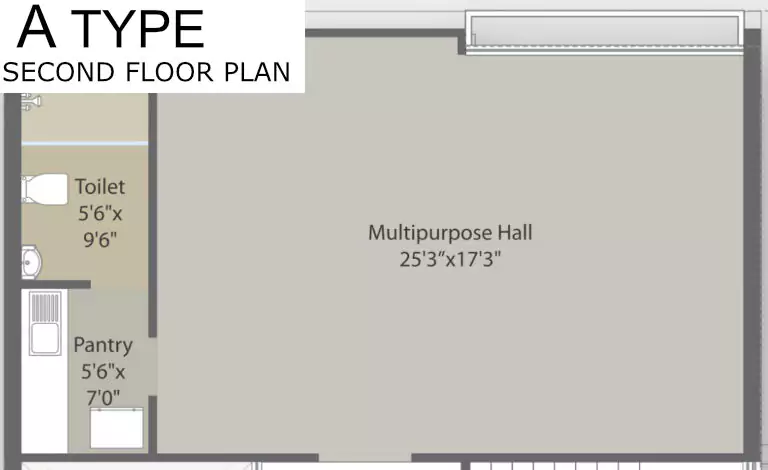 Darshanam Celestial A Type Second Floor Plan