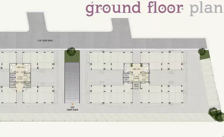Darshanam Clublife Flats - Ground Floor Plan