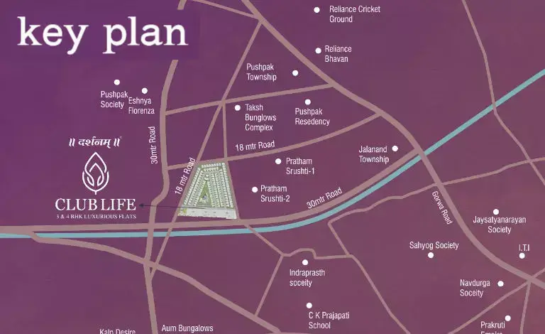 Darshanam Clublife Flats - Key Plan