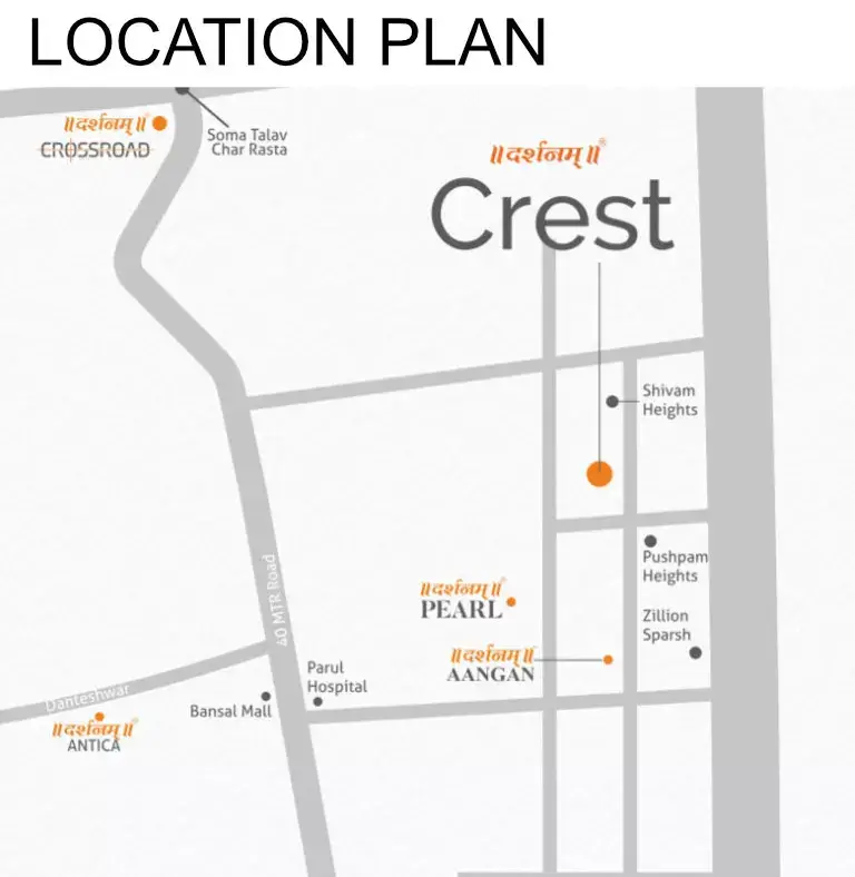 DARSHANAM CREST - Location Plan
