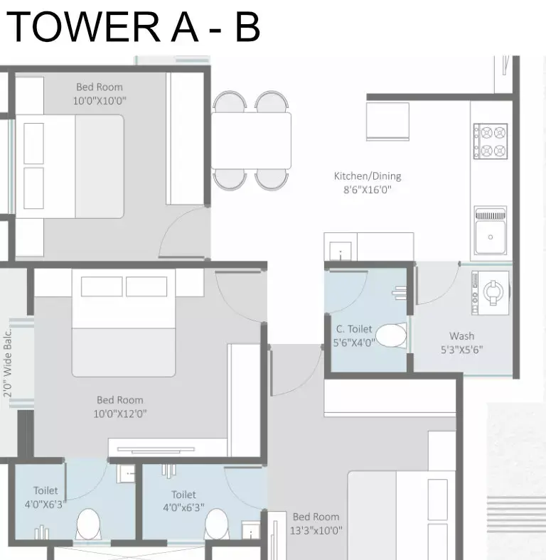 DARSHANAM CREST - TOWER A - B