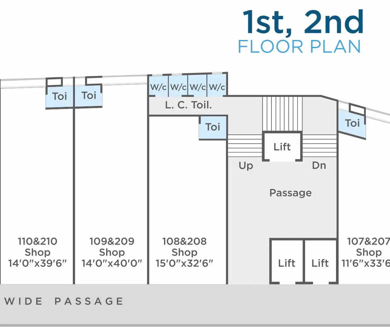 DARSHANAM CROSSROAD - 1st, 2nd Floor Plan