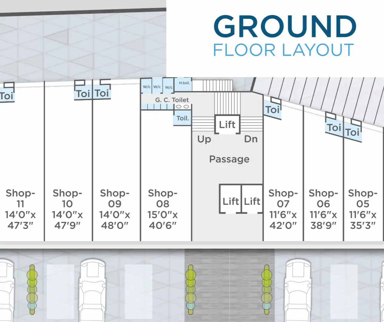 DARSHANAM CROSSROAD - Ground Floor Layout