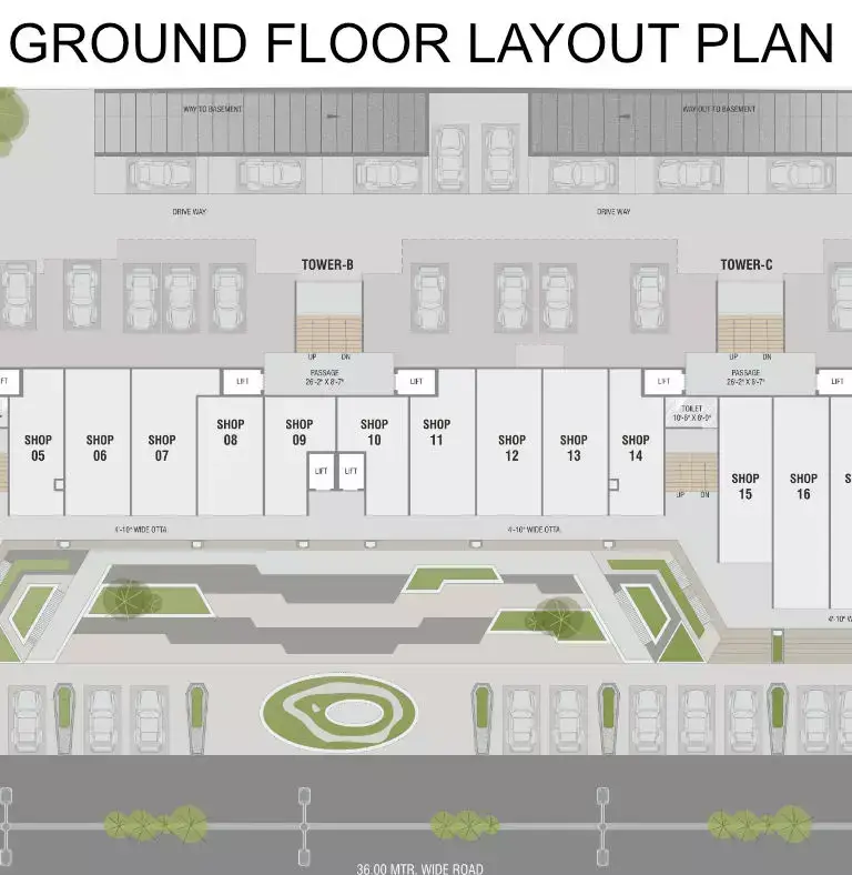 DARSHANAM HYDE PARK - GROUND FLOOR LAYOUT PLAN