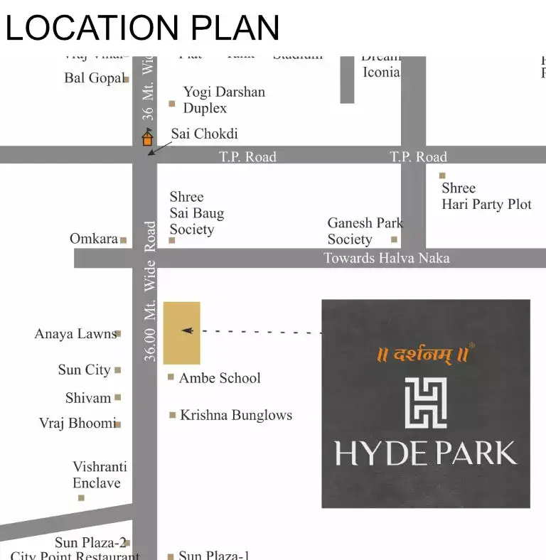 DARSHANAM HYDE PARK - LOCATION PLAN