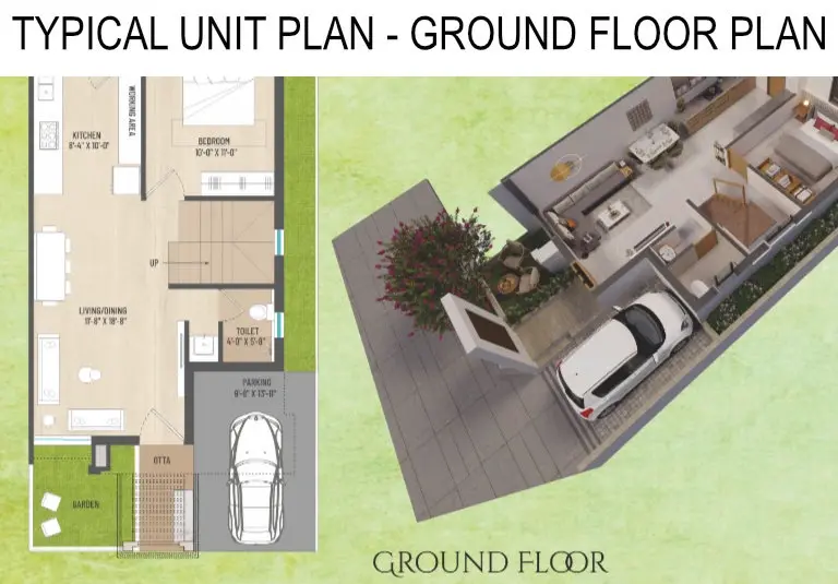 DARSHANAM KALRAV - TYPICAL UNIT PLAN GROUND FLOOR