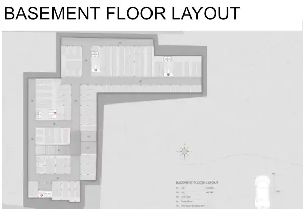 Darshanam Ocean - Basement Floor Layout