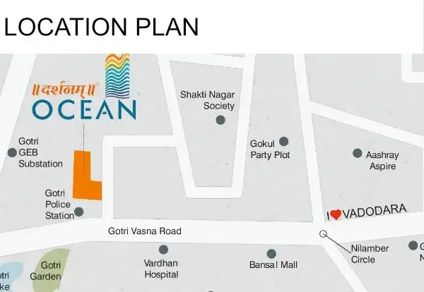 Darshanam Ocean - Location Plan