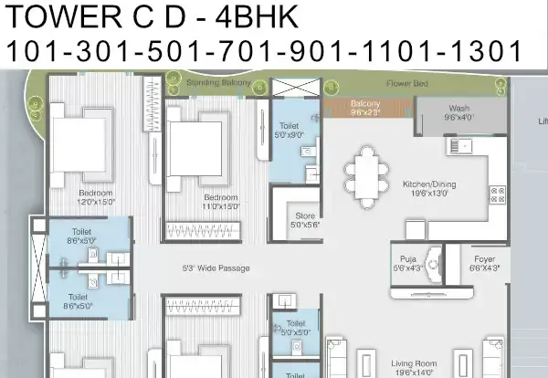 Darshanam Ocean - Tower C & D