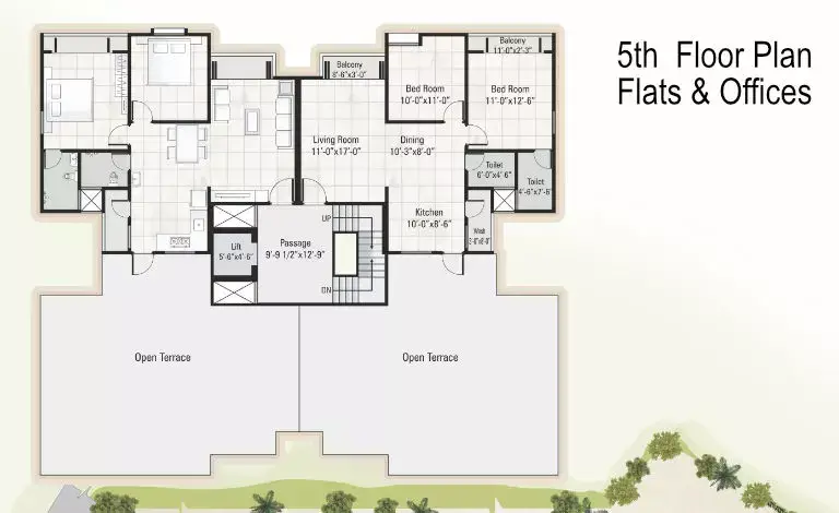 Darshanam Plaza - Fifth Floor Plan