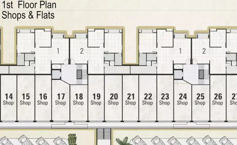 Darshanam Plaza - First Floor Plan