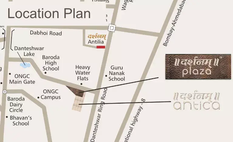 Darshanam Plaza - Location Plan