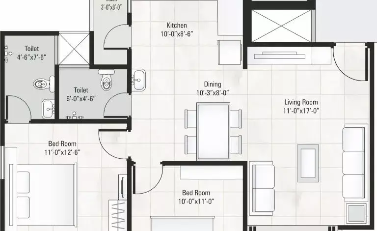 Darshanam Plaza - Floor Plan