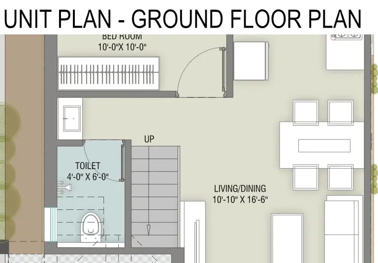 Darshanam Pride - UNIT PLAN - GROUND FLOOR PLAN