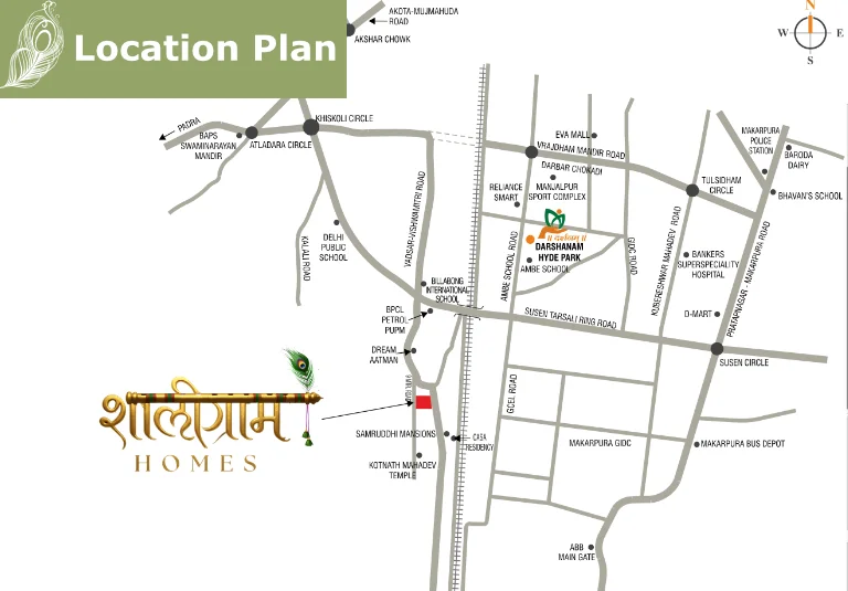 Darshanam Shaligram Homes - Location