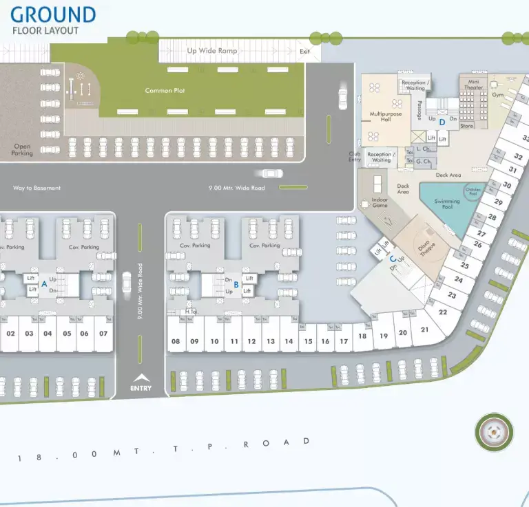 DARSHANAM SKYDECK - GROUND FLOOR LAYOUT