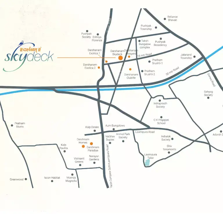 DARSHANAM SKYDECK - Location Plan