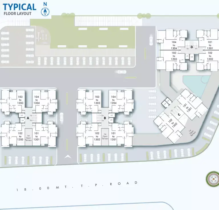 DARSHANAM SKYDECK - TYPICAL FLOOR LAYOUT