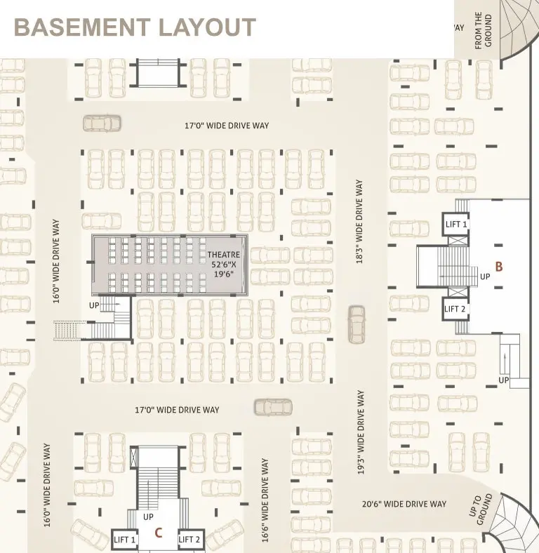 DARSHANAM SPINEL STONE - BASEMENT LAYOUT