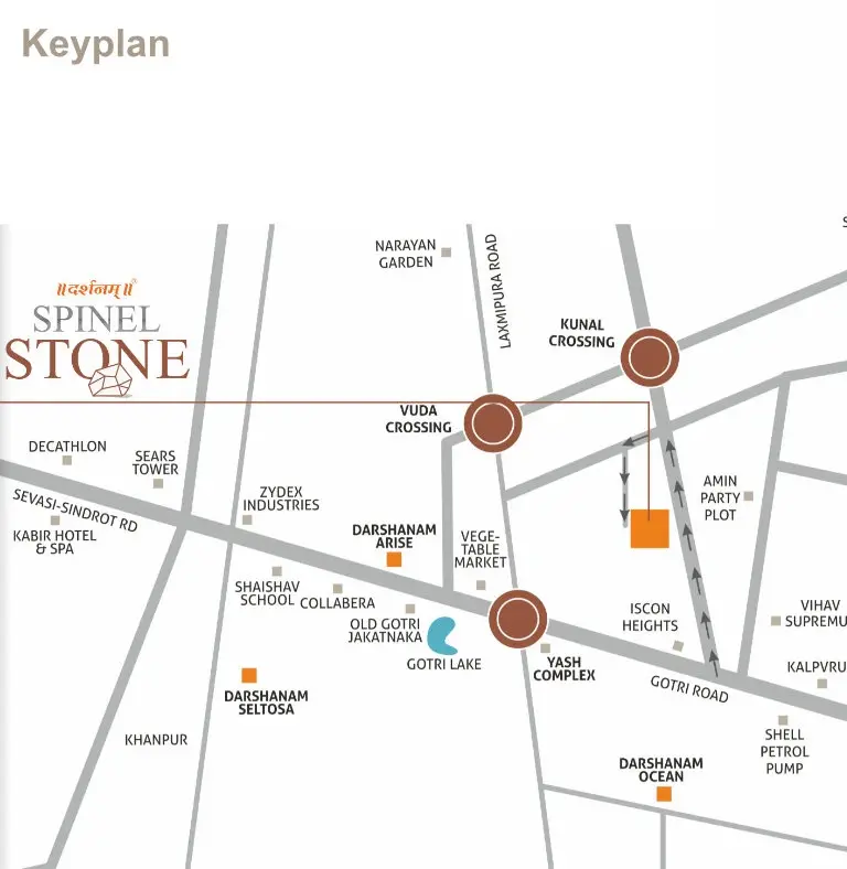 DARSHANAM SPINEL STONE - KEYPLAN