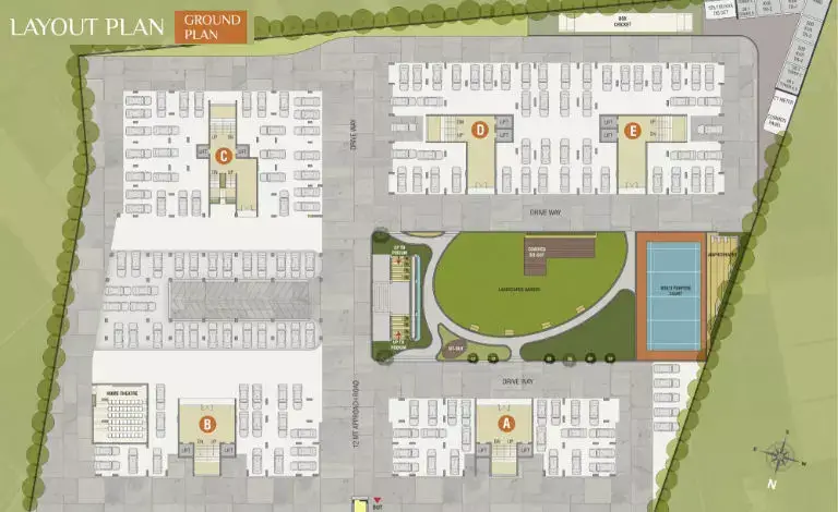 Darshanam Splendora-II - Layout Plan - Ground Plan