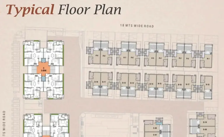 Darshanam Splendora-III - Typical Floor Plan