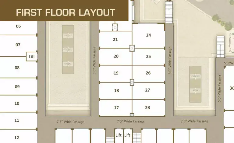 Darshanam Trade Center - First Floor Plan