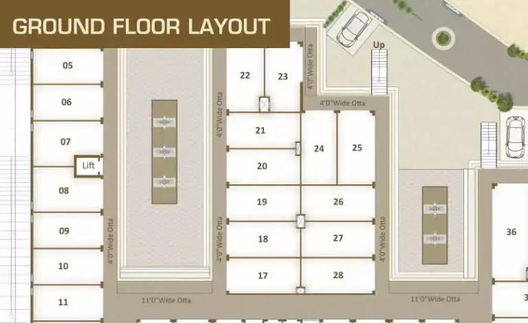 Darshanam Trade Center - Ground Floor Plan