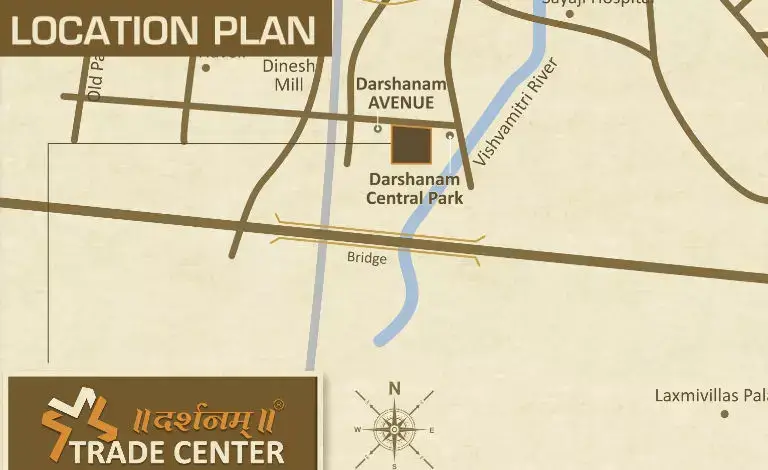 Darshanam Trade Center - Location Plan