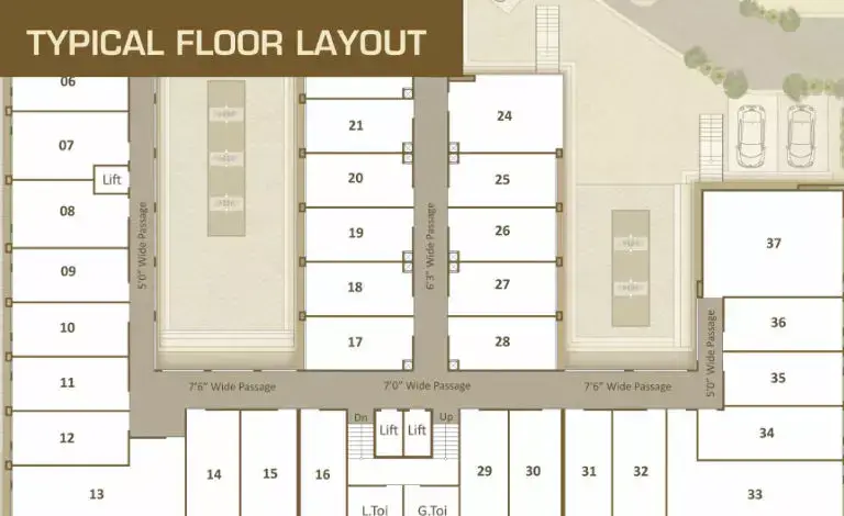 Darshanam Trade Center - Typical Floor Plan