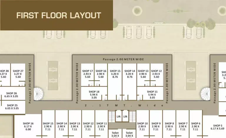 Darshanam Trade Center II - First Floor Plan