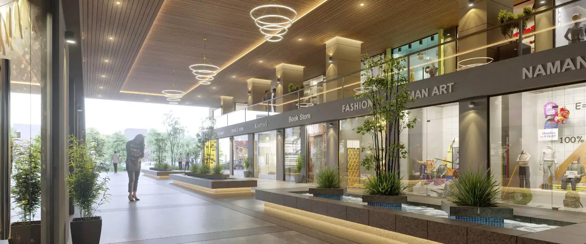 AMPLE SIT-OUTS GREENSCAPING& IMPRESSIVE LOBBY AREAS & RETAIL