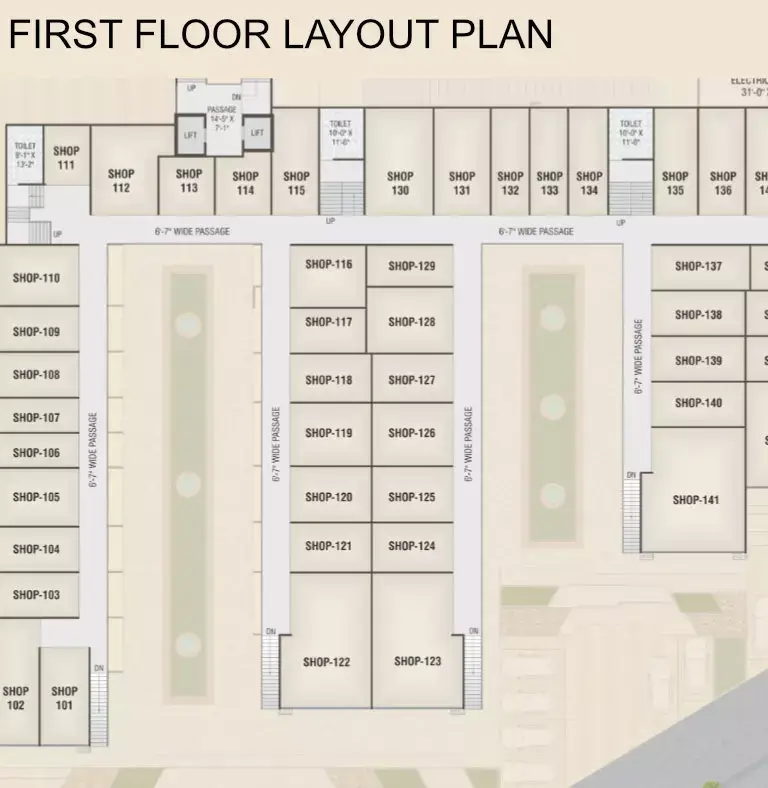 DARSHANAM TWIN TOWER - FIRST FLOOR LAYOUT PLAN