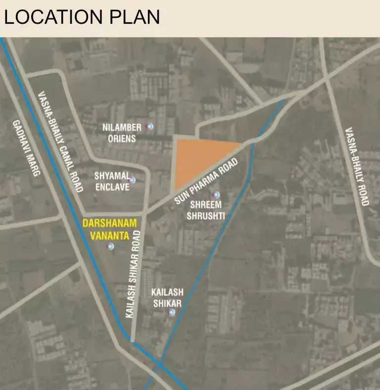 DARSHANAM TWIN TOWER -  LOCATION PLAN