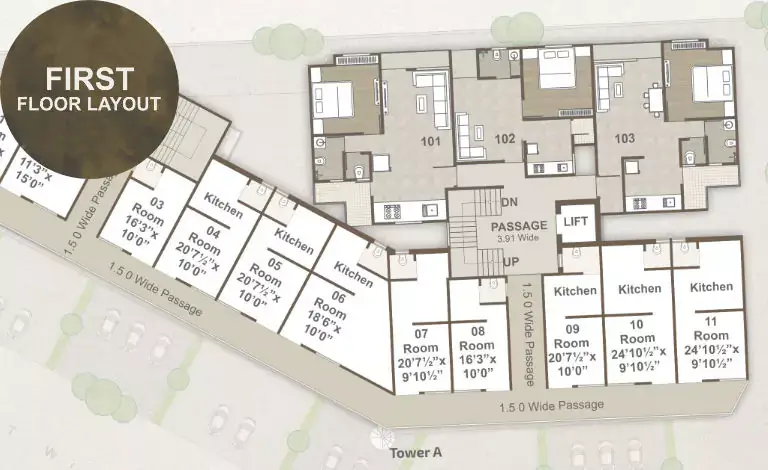 Darshanam Vista - First Floor Plan