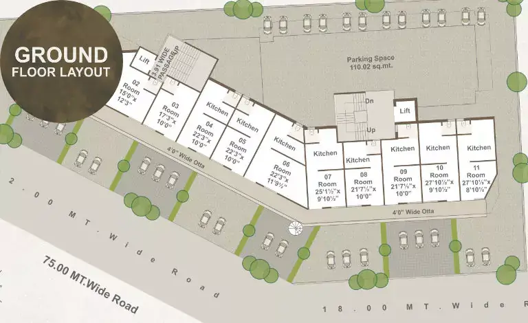 Darshanam Vista - Ground Floor Plan